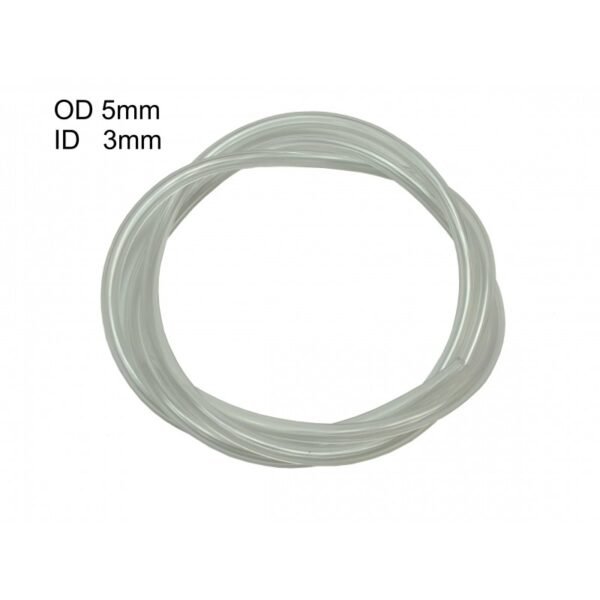 1M Clear Fuel Pipe 3.0mm ID / 5.0mm OD to Fit Various Strimmer Hedge Trimmer Chainsaw