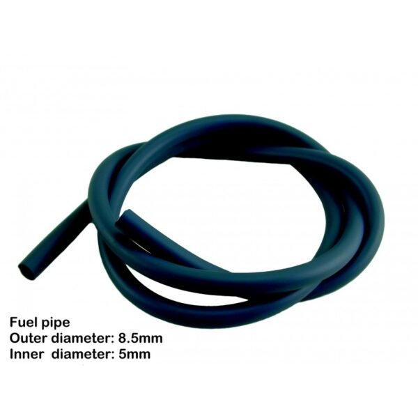 1M Grey Fuel Pipe 5.0mm ID / 8.5mm OD Fits Various Strimmers Brushcutters Lawnmowers