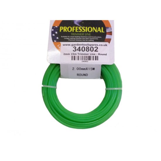 Strimmer / Brushcutter Nylon Line / Cord 2mm x 15m - Green
