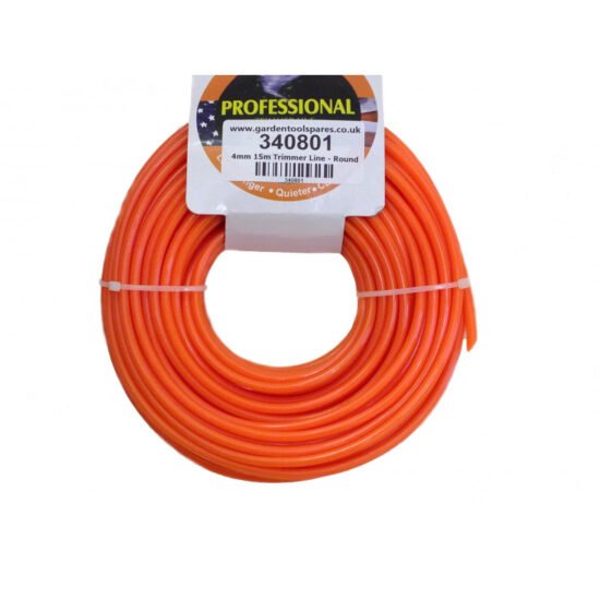 Strimmer / Brushcutter Nylon Line / Cord 4mm x 15m - Orange