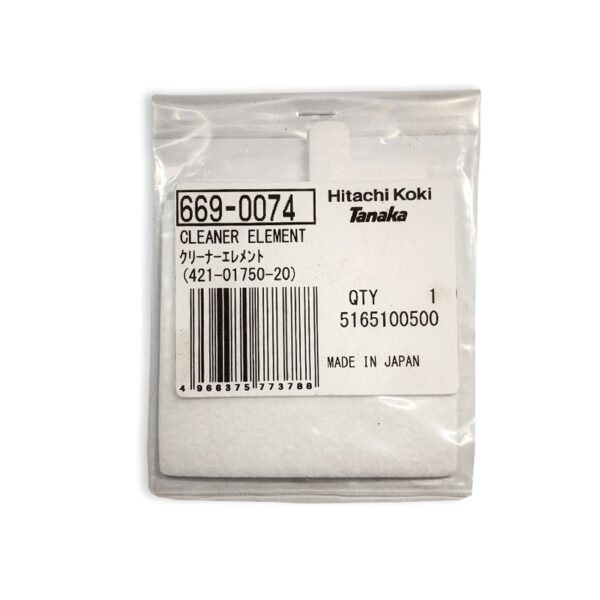Original Tanaka / Hitachi TCS-3401 TCS-3401S CS35EH Air Filter / Cleaner 669-0074